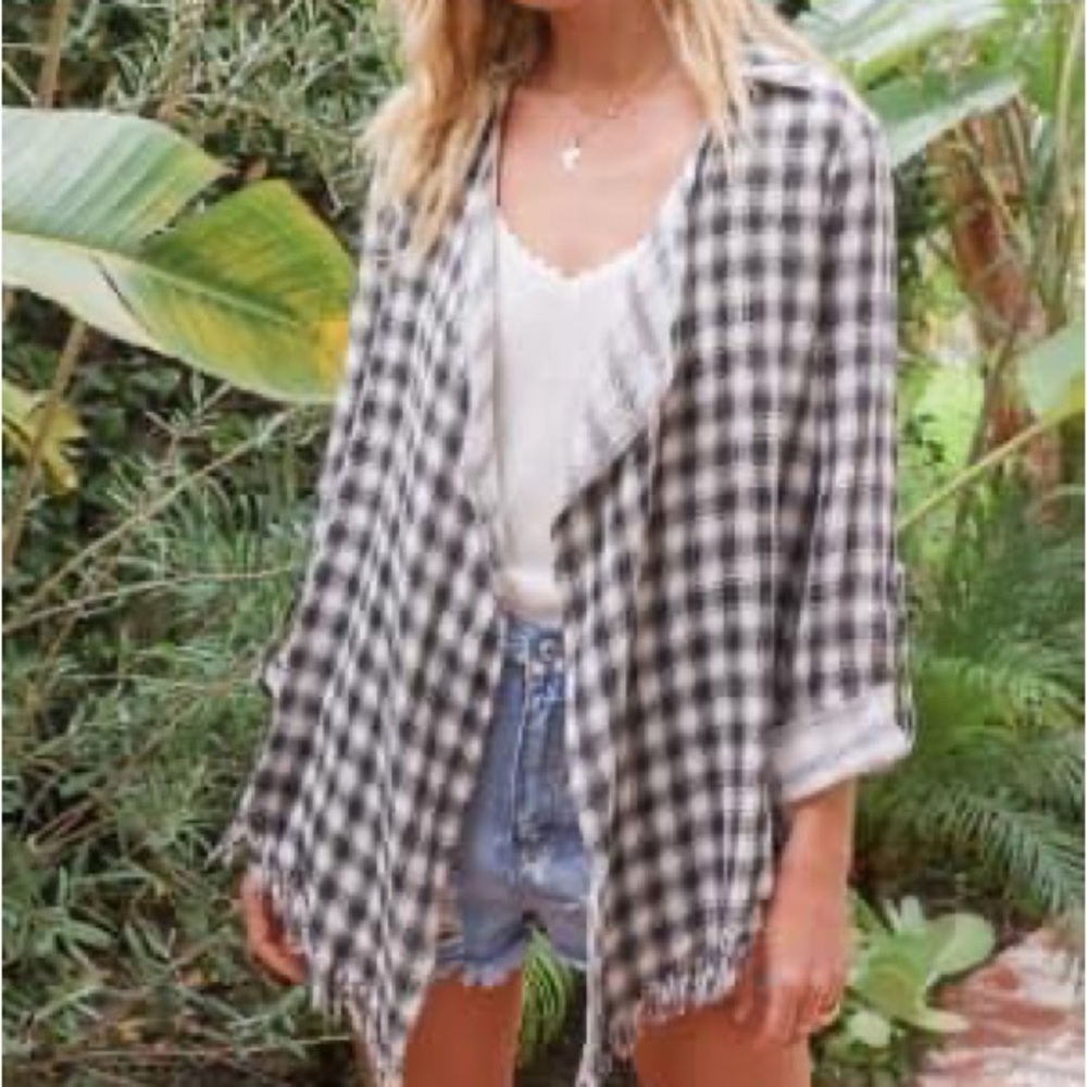 Black and White Cardigan by Hem & Thread